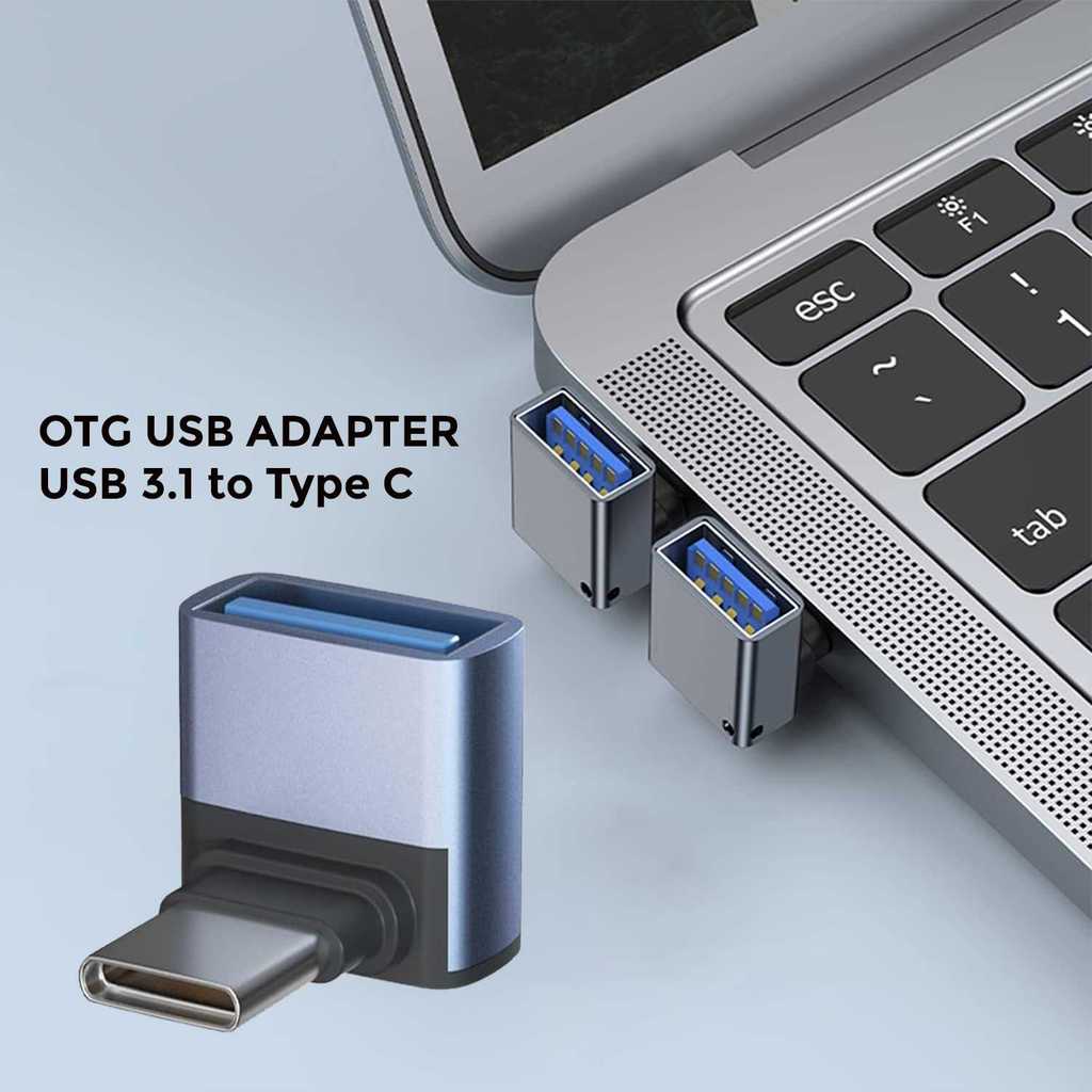 CAS - SUPT OTG USB 3.1 to Type C Elbow High Speed Adapter Aluminium Alloy - ST2
