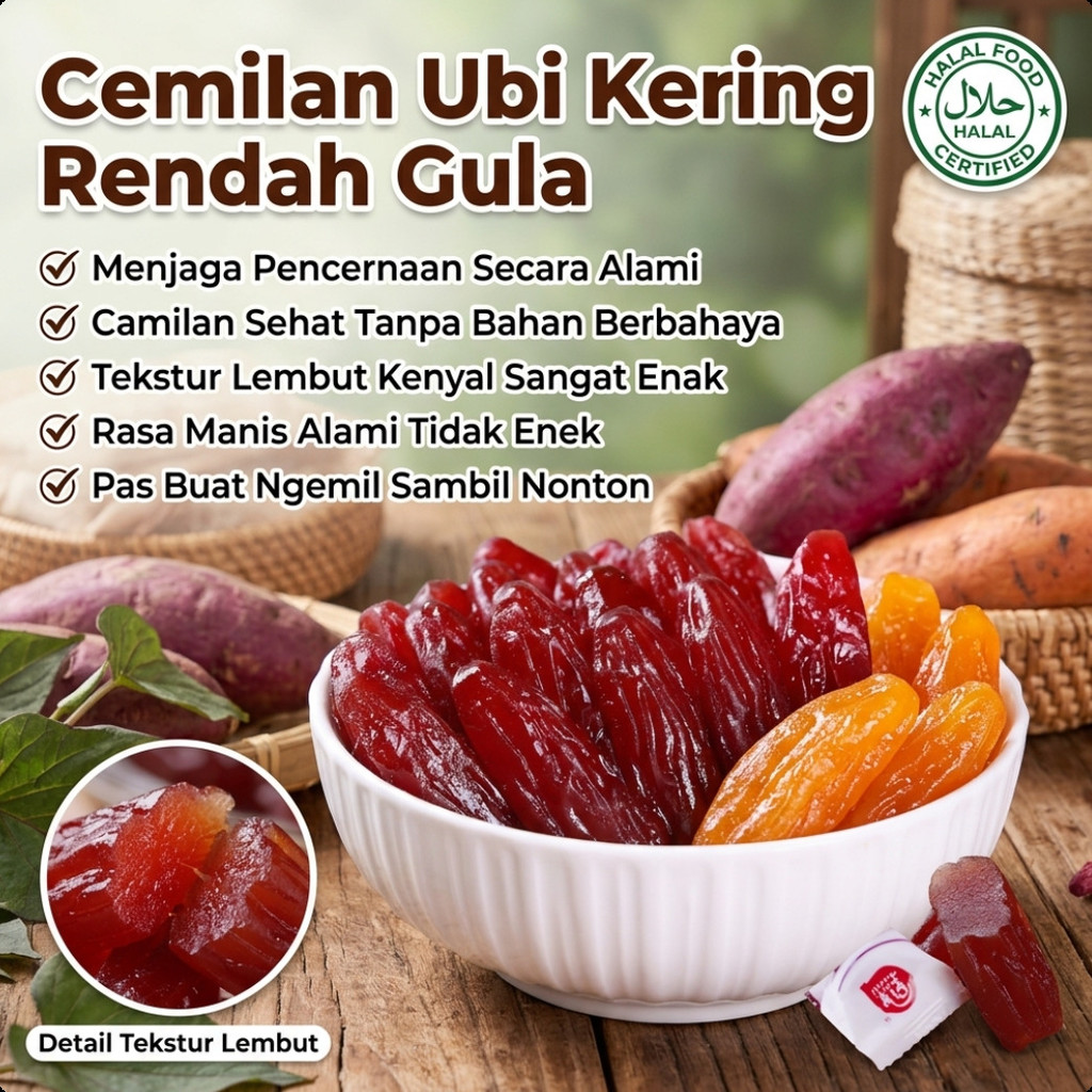 Ubi Jalar Ungu Kering Rendah Gula/Makanan Ringan Ubi Jalar Kering/ubi jalar/ubi kering china/Ubi jal