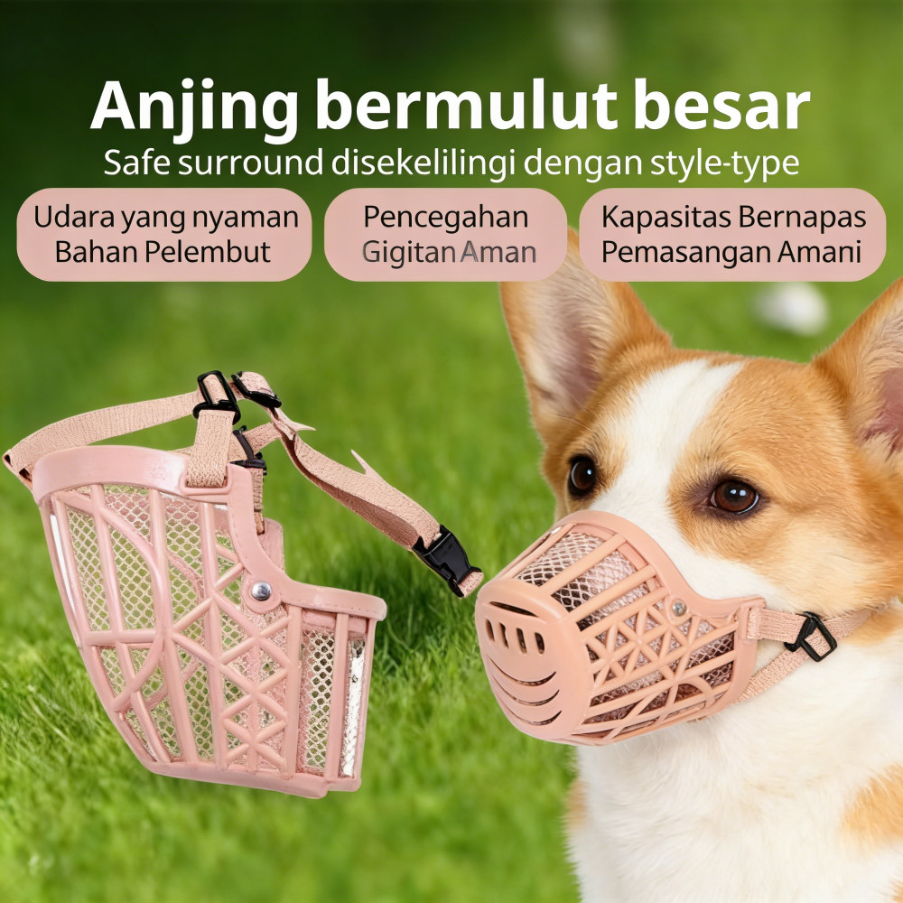 Mulut Muzzle Muzzle Gigit Pet Penutup Pelindung Muzzle Anti Muzzle