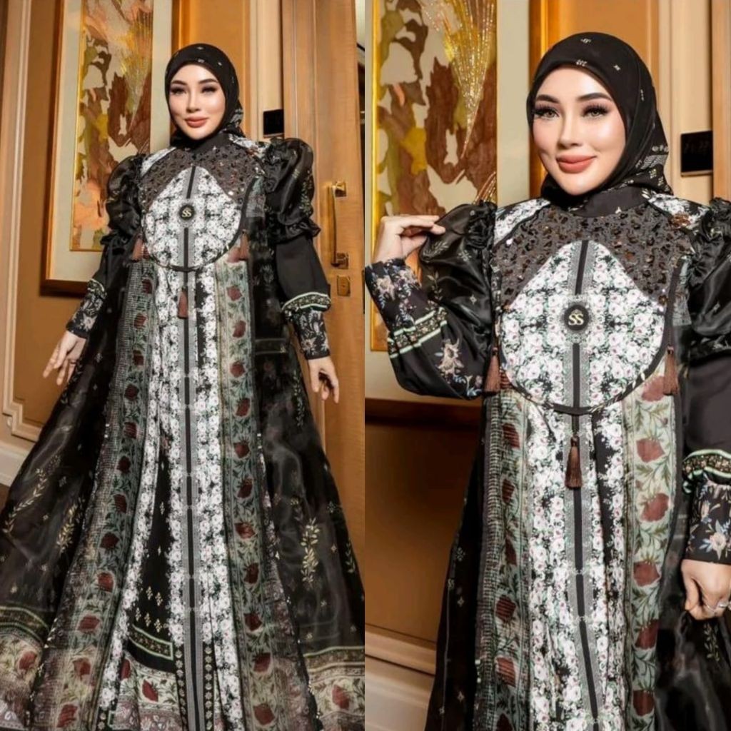Shellasaukia Original Gamis Shellasaukia Terbaru SARIMBIT SHELLASAUKIA DI JAMIN ORI 100% SHELLASAUKI