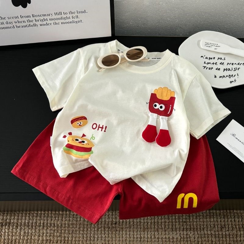 Pakaian bayi dan set boneka berkualitas tinggi Pakaian kasual untuk anak laki-laki dan perempuan, ba