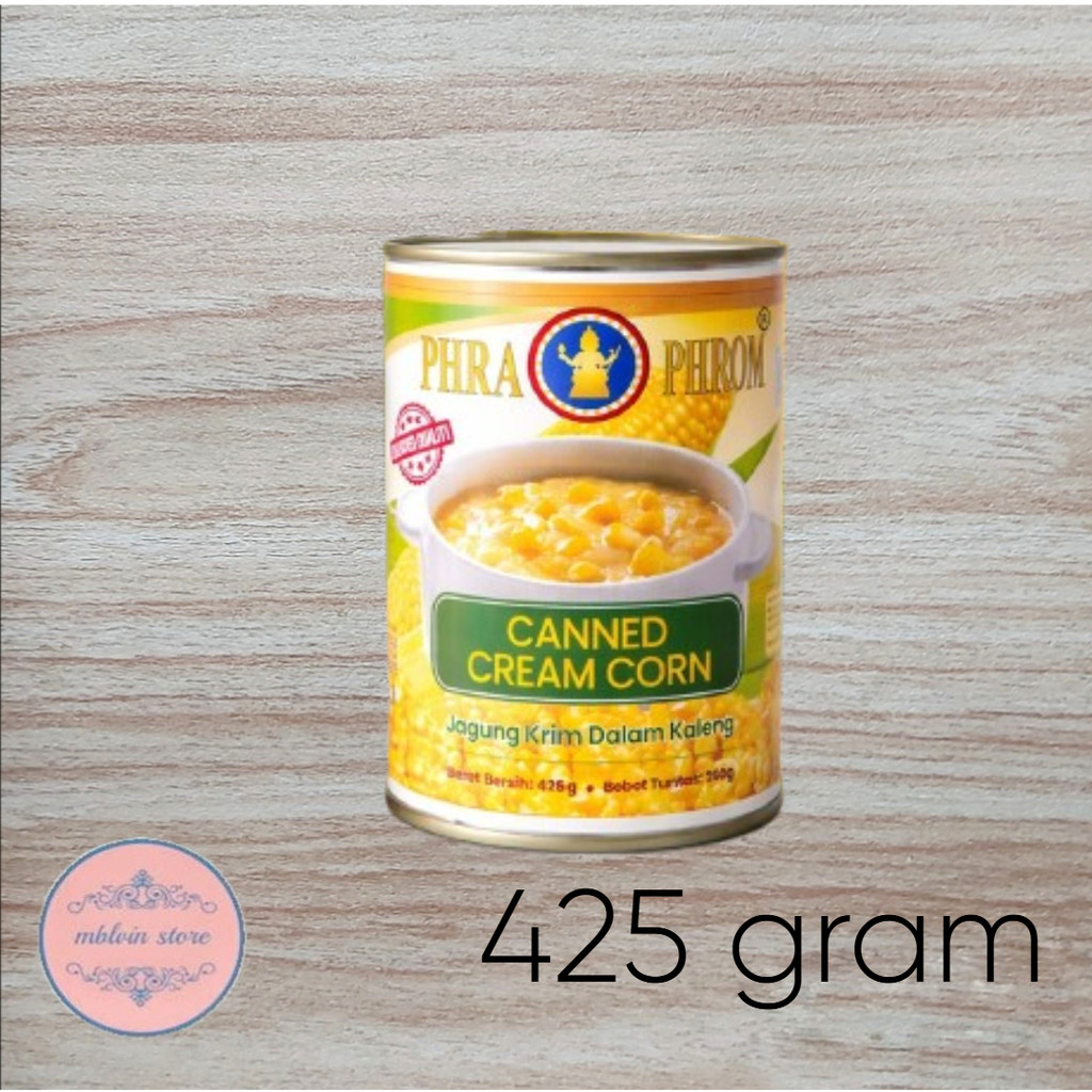 Cream corn kaleng phra phrom 425 gr