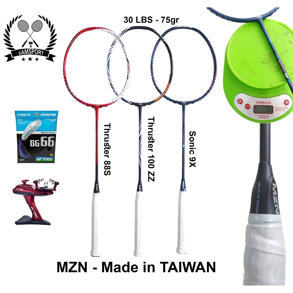 Fit|| RAKET BADMINTON BULUTANGKIS MZN 30LBS mizuno 75gr