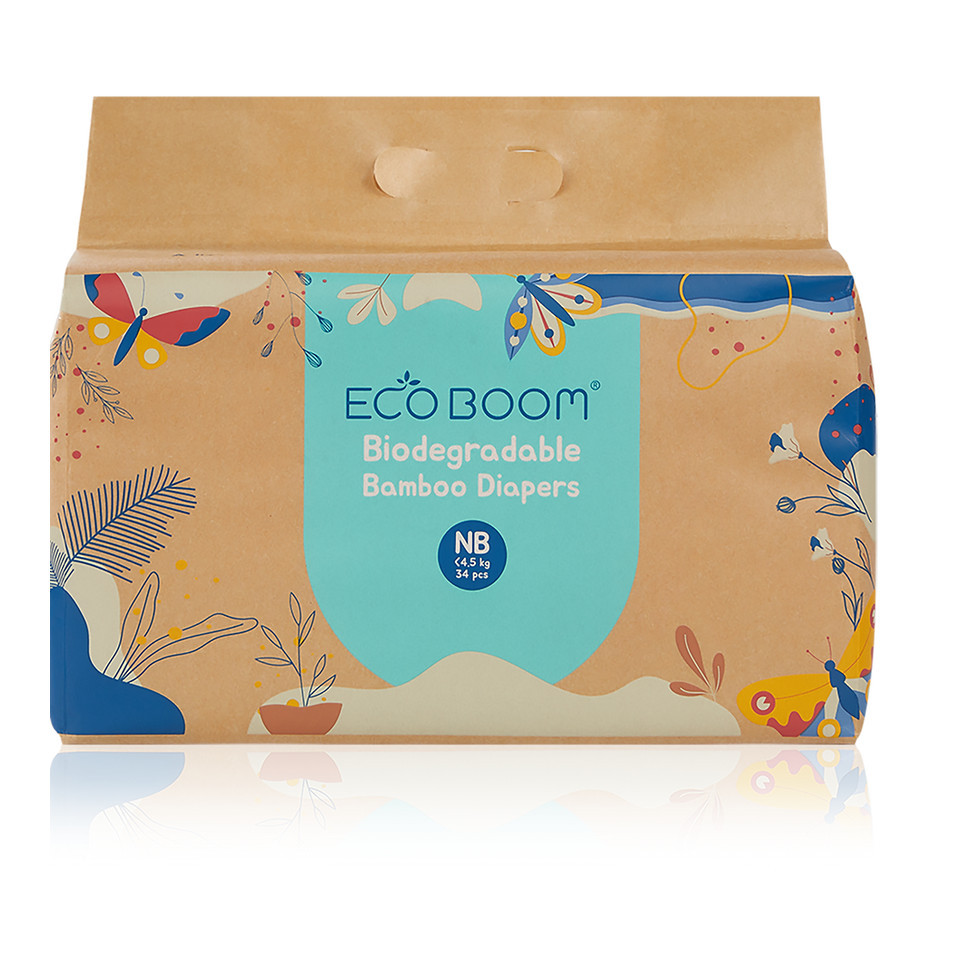 Eco Boom Bamboo Tape Diaper Biodegradable & Super Absorbent