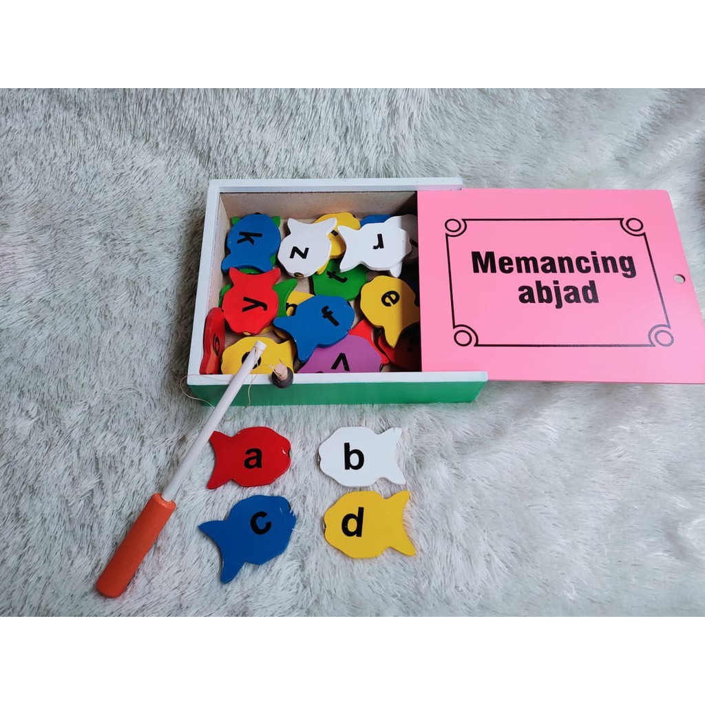 BLASFAS Mainan edukasi memancing abjad