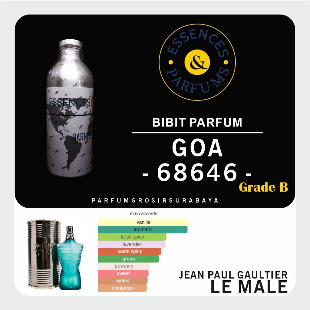 [PGJ] Bibit Parfum - Goa 68646 | Le Male | Grade B | Essences | 500gr Segel