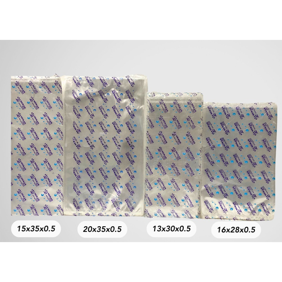 Kantong Plastik PP Violet 1 KG Bening Kaca Tebal Plastik Laundry Baju Snack Kiloan Kemasan Grosir