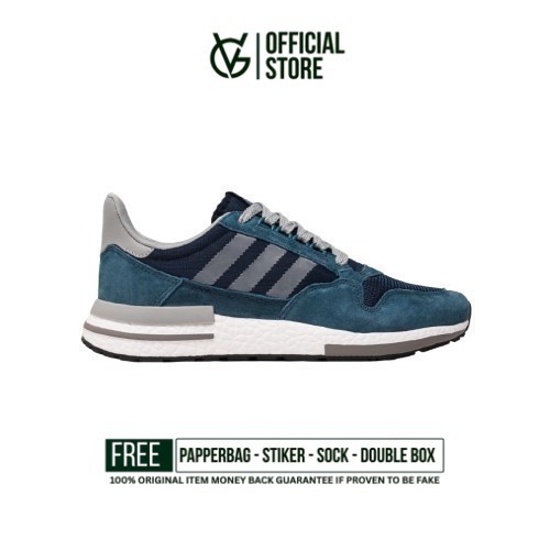 Sepatu Sneakers Adidas ZX 500 RM Boos OG Midnight Navy  Original Authentic Unisex