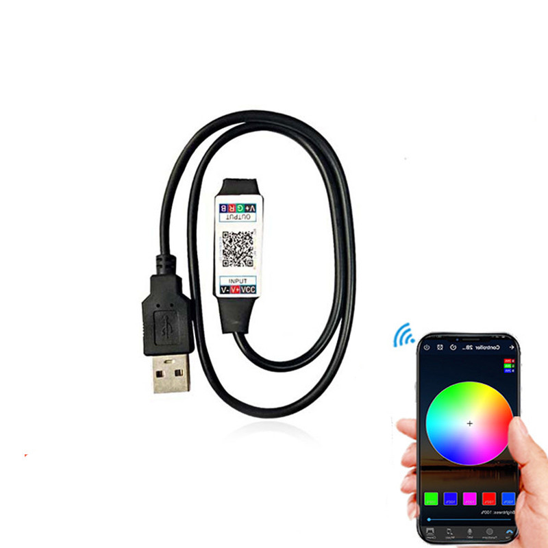 USB LED RGB Controller For 5V USB LED Strip Light Wireless IR RF Remote Controller SMD 2835 5050 RGB
