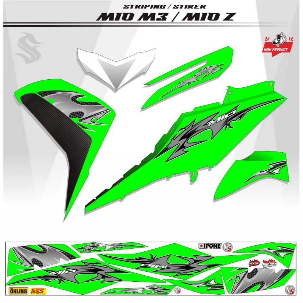 VARIASI STRIPING STRIPING MIO M3 / STRIPING MOTOR MIO M3 VARIASI VINYL
