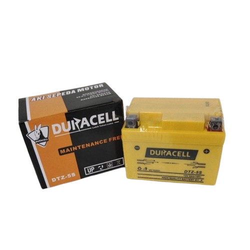 Battery Aki Accu kering 12V 5Ah 11cm X 7cm X 9cm Universal Duracell DTZ-5S untuk vario - beat - nex 