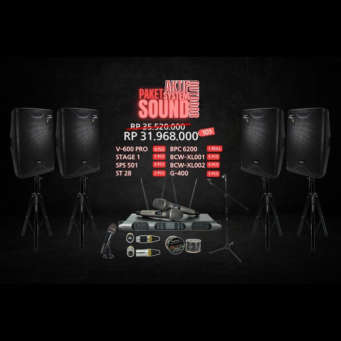 PROMO BIG SALE Paket Sound System Aktif Outdoor / Indoor | Full Betavo Audio