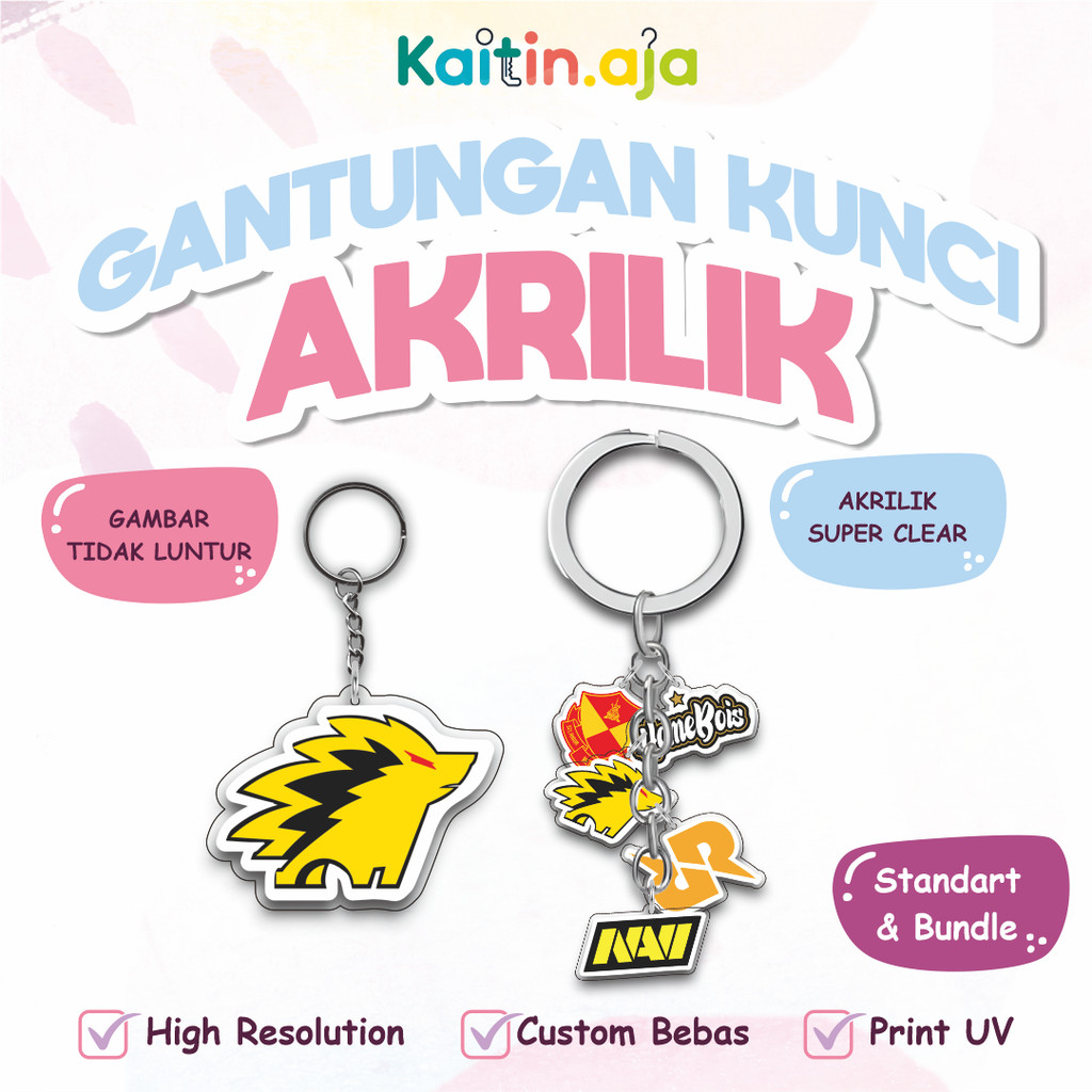 MPL | Keychain Akrilik 2sisi | Ganci Aesthetic | Game | Mobile Legend