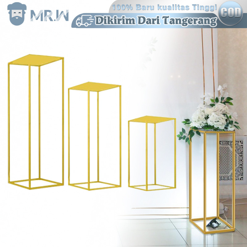 Stand Flower Besi Bongkar Pasang Tinggi 60 80 100cm Standing Bunga Dekorasi Besi