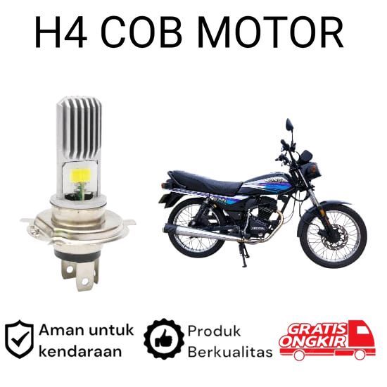 1pcs Lampu depan LED H4 COB motor Honda GL Pro Koko
