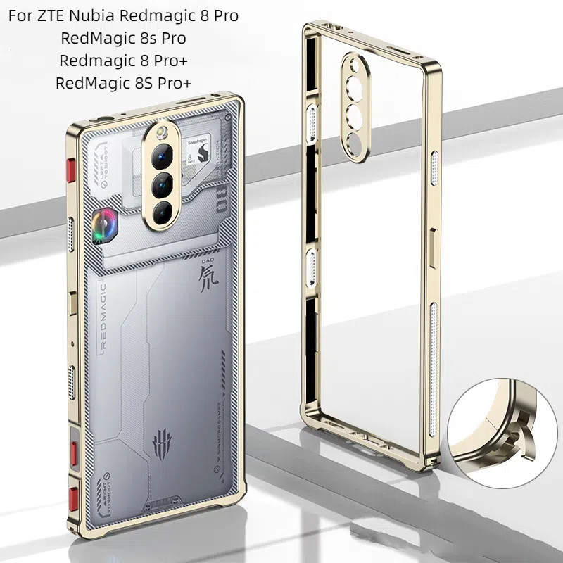 Untuk ZTE Nubia Red Magic 8 Pro 8sPro RedMagic 8s Pro + 8Pro Case Ultra Thin Light Hippocampus Buckl
