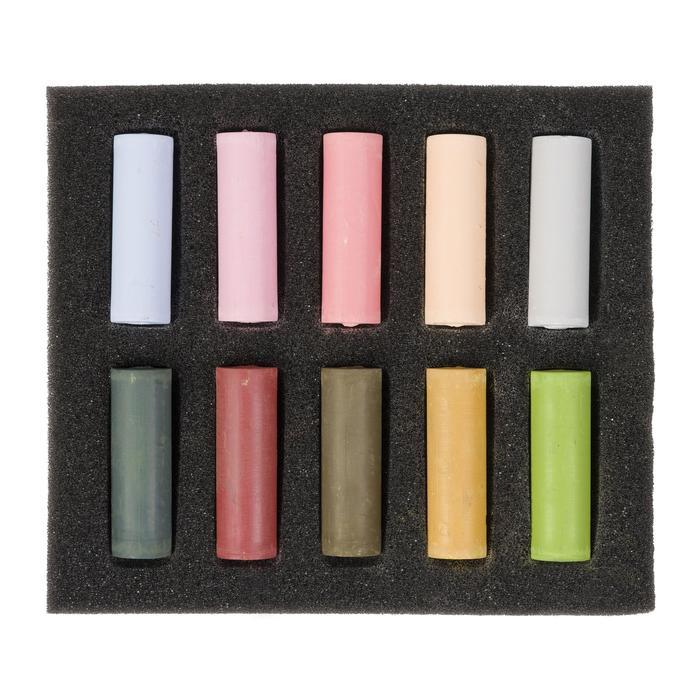 Rembrandt Soft Pastels Set Muted Colours - 10 Half Pastels
