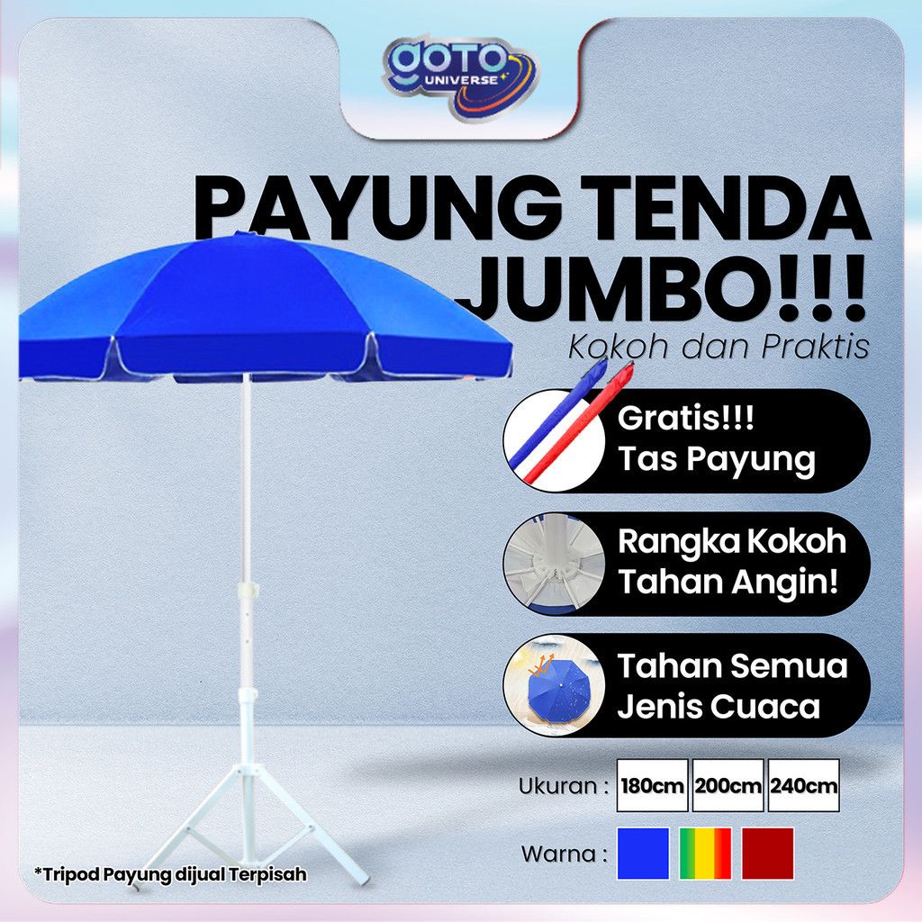 Goto Sunflow Payung Tenda Jualan Pantai Cafe Outdoor Besar Jumbo