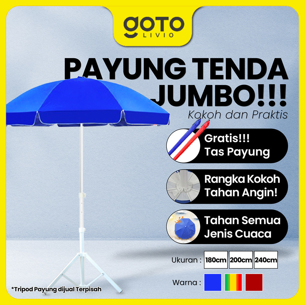 Goto Sunflow Payung Tenda Pantai Jualan Cafe Outdoor Besar Jumbo