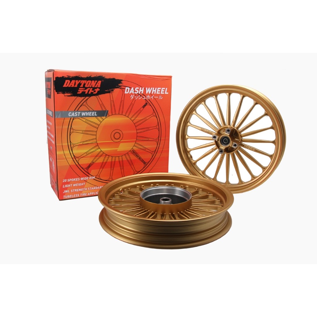 Dash Wheel Velg Daytona Palang 20,Mio karbu , Mio sporty , Mio soul Krbu , 5TL  (GOLD) velg daytona