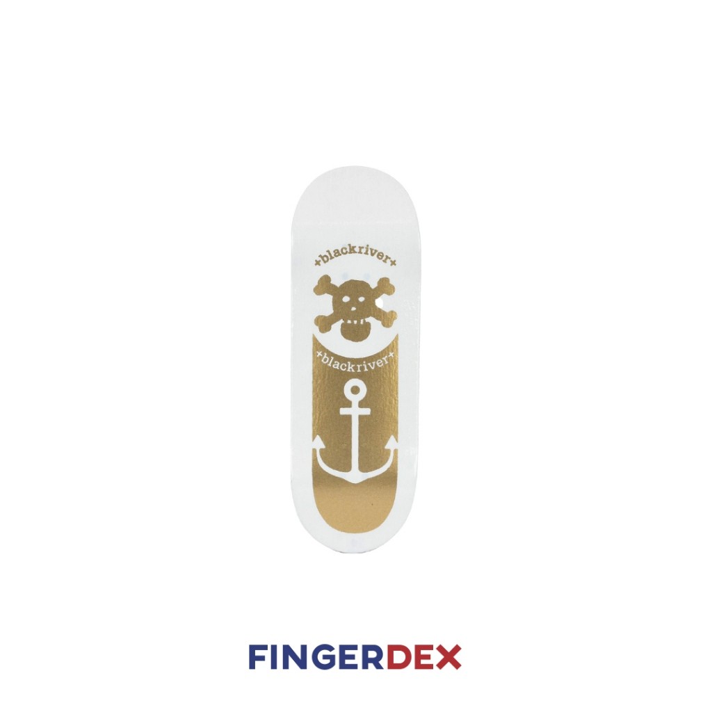 Blackriver Fingerboard Deck : Anchor White