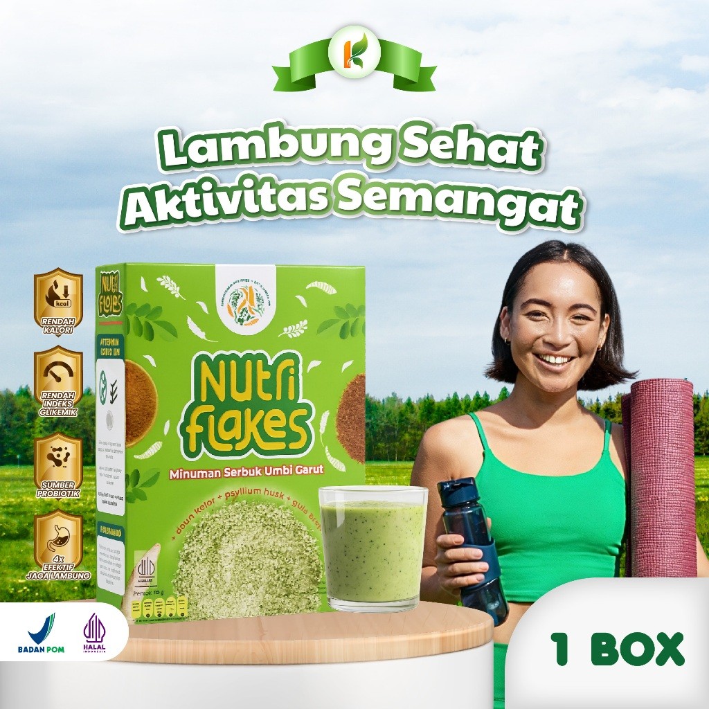 Nutriflakes Sereal Umbi Garut Untuk  Asam Lambung Original