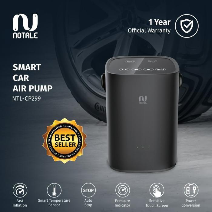 Directshop3 [RESMI] Notale Air Pump Inflator Electric Pompa Ban Mobil Sepeda - Air Pump