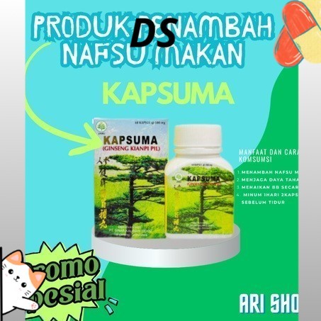 ORIGINAL-KIANPI Spesial Promo Menuju 10.10 - ( Kianpi Original )  Kapsuma Ginseng Gemuk Pil (Old/New