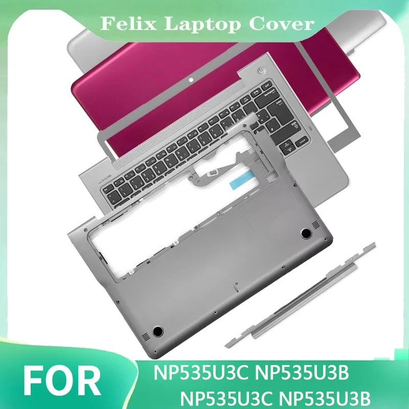 New For NP535U3C NP535U3B NP530U3C NP530U3B  Laptop LCD Back Cover Front Bezel Hinges Palmrest Keybo