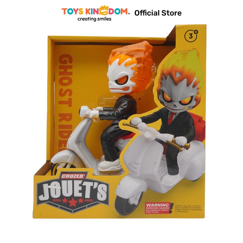 Cruzer Jouets Ghost Rider - Putih Kids Toy Kendaran Dan Figure Mainan Koleksi Anak Miniature Hero