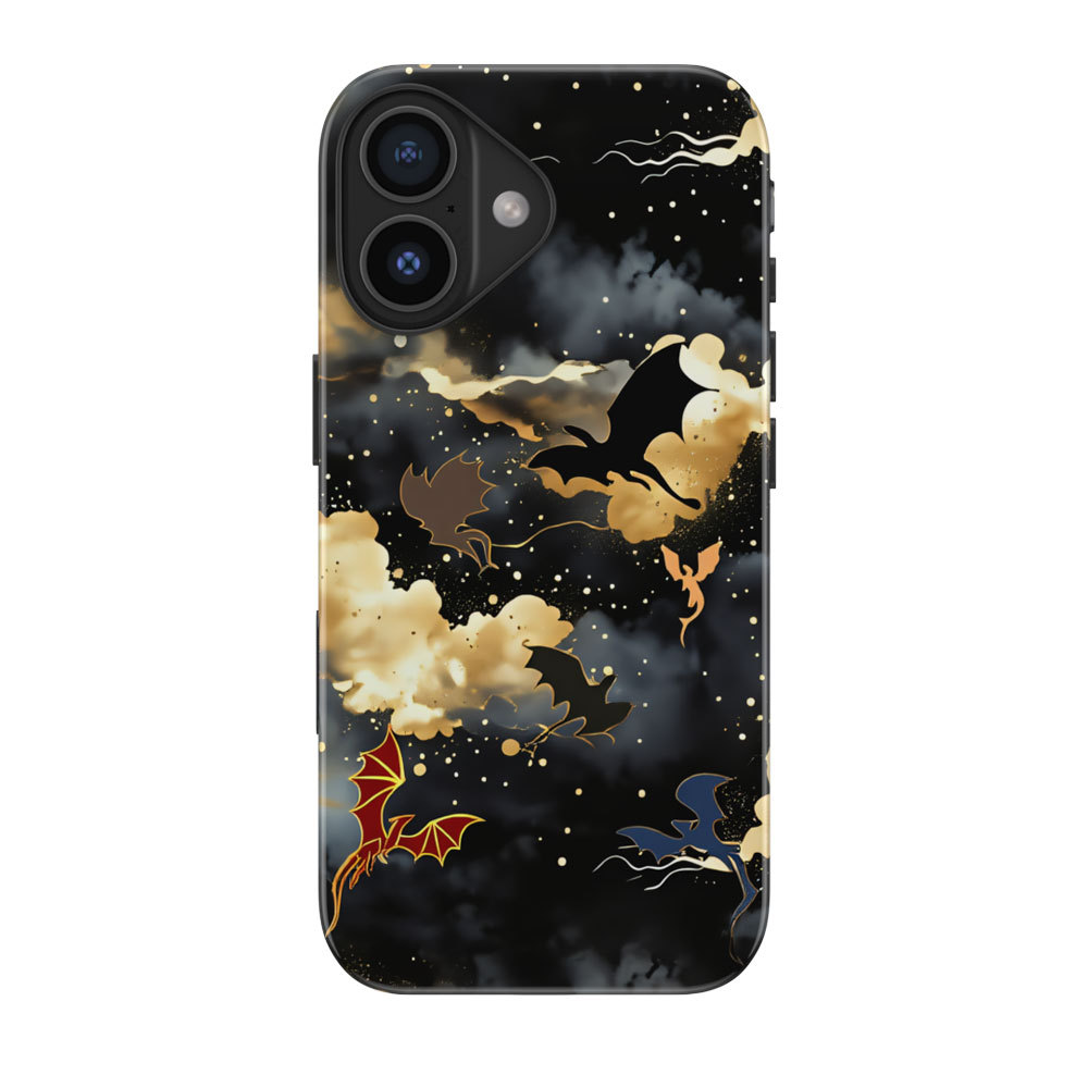 Magnetik Casing Cocok Untuk IPhone 17 16 15 14 13 12 11 Pro Max Air Plus Mini Case Starlit Wyverns I