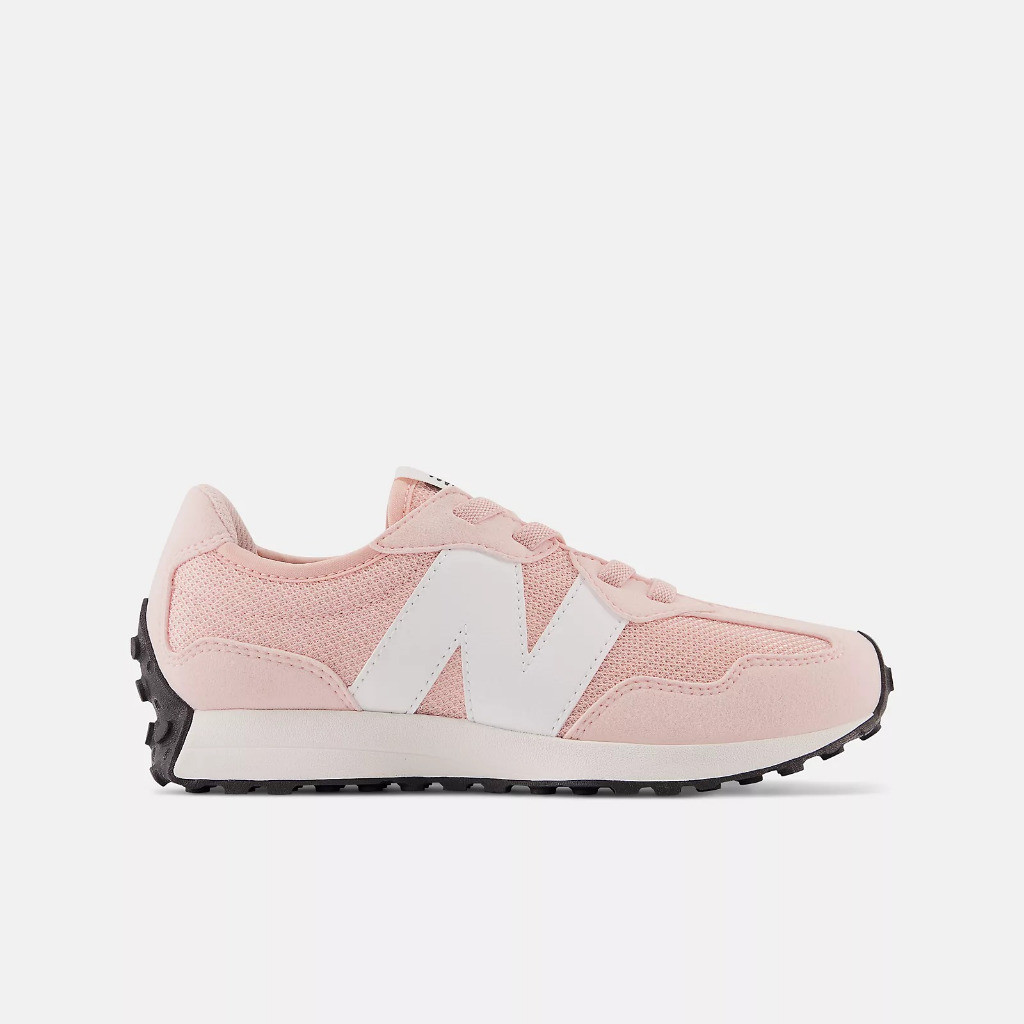 Sepatu Sneakers Anak New Balance327 Bungee Lace PINK HAZE with NB WHITE Original PH327CGP