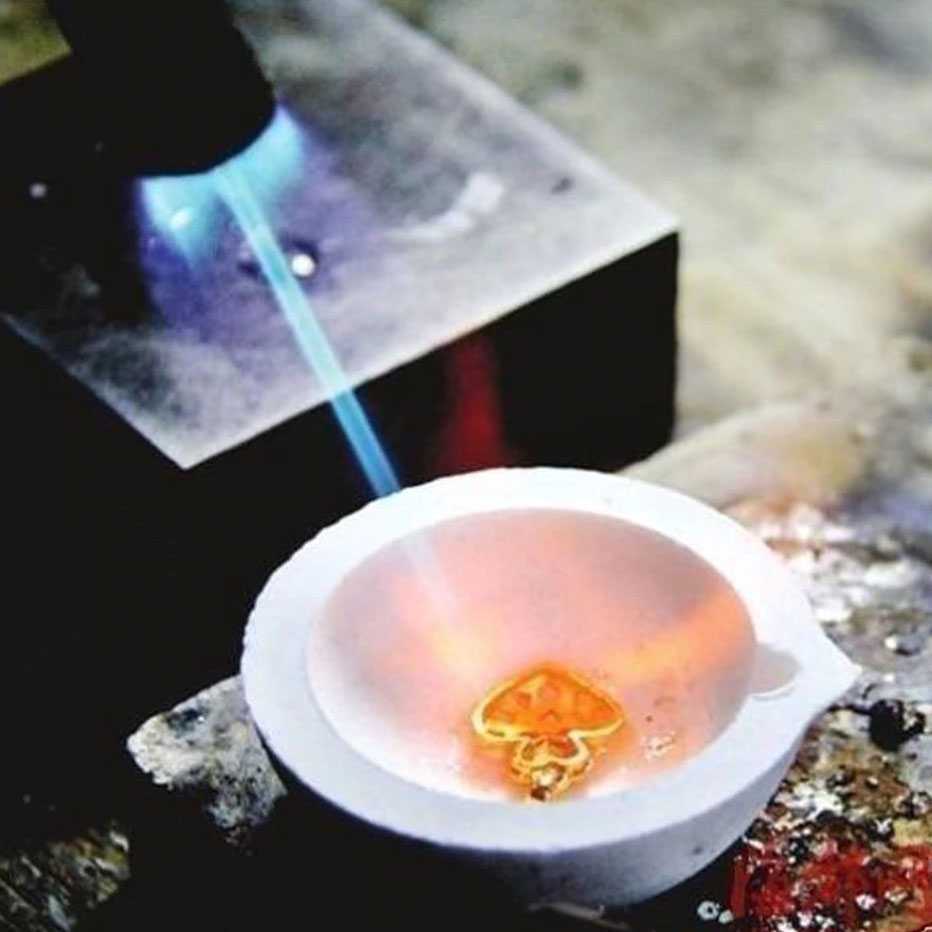 Alat Pelebur Emas Cawan Kowi Tungku Lebur Logam Gas Torch Portable Bowl Pot
