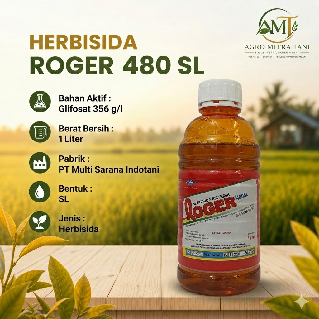 HERBISIDA ROGER 480 SL 1 LITER