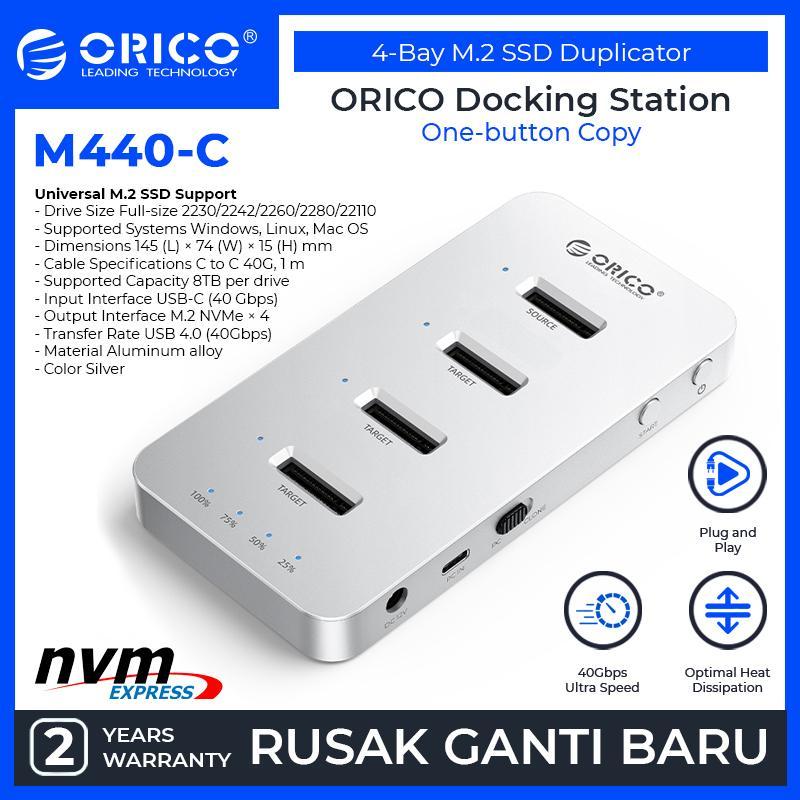 ORICO 4-Bay M.2 SATA SSD Duplicator M.2 NVMe Docking Station - M440-C