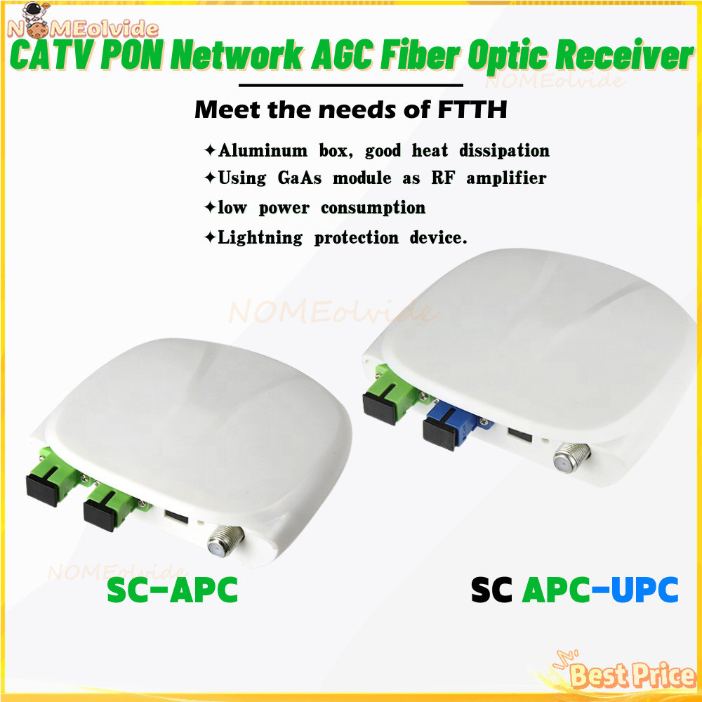 CATV PON Network AGC Fiber Optic Receiver FTTH Mini Node WDM Receiver CATV Active Node with RF Port 