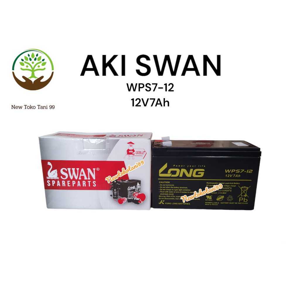 Batterai Aki sprayer elektrik SWAN 12v 7ah genuine parts asli original swan aki kering aki swan