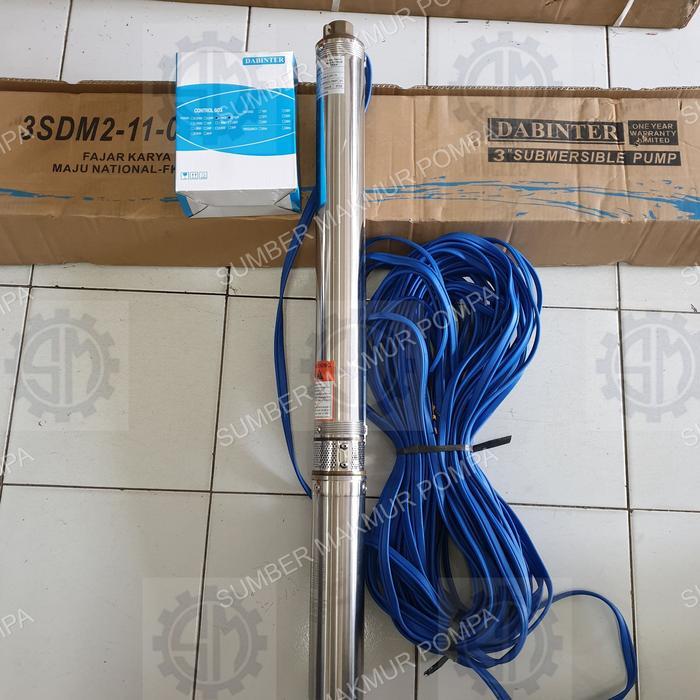 Pompa Satelit 3 Inch 0.75 (3/4) HP 0.55 kW DABINTER Submersible Pump