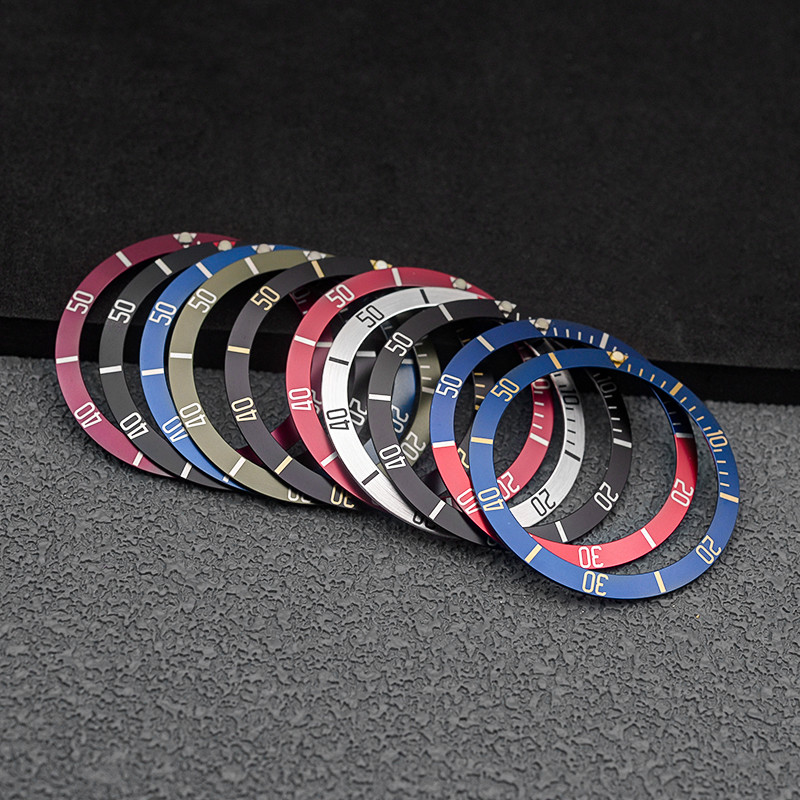 39.7*32.8mm Matte Aluminum Bezel ert for Tudor Pelagos 39 LHD FXD Wat Case Men ving Wates Replace Ac