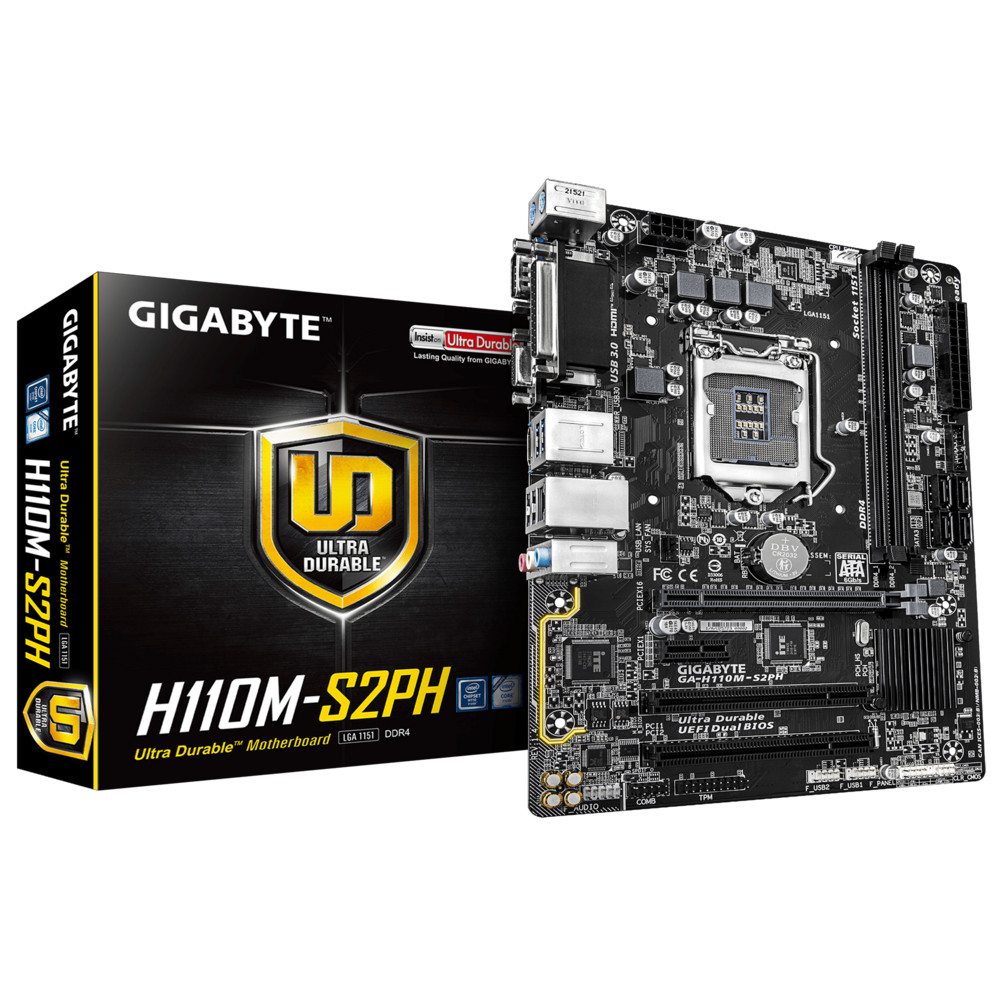 GIGABYTE MOTHERBOARD GA-H110M-S2PH
