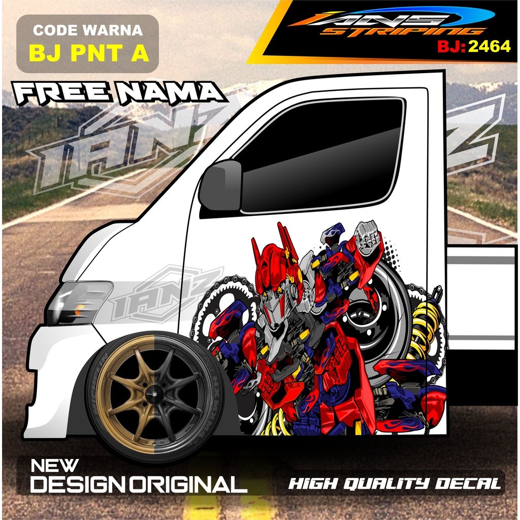 STICKER PINTU PICK UP GRANMAX / DECAL STIKER PINTU MOBIL CARRY L300 / STIKER PINTU PICK UP / STIKER 