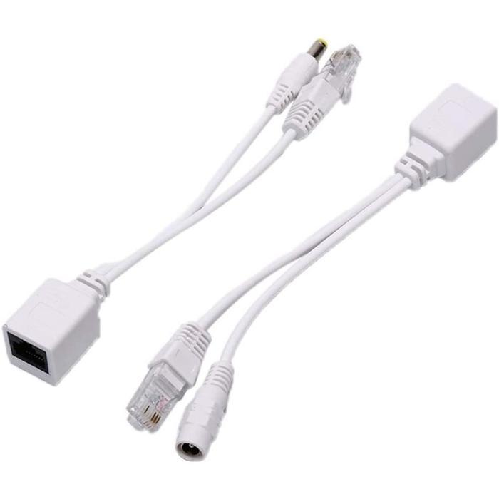 Kabel Splitter POE (Injector+Receiver) Power Ethernet Cable LAN