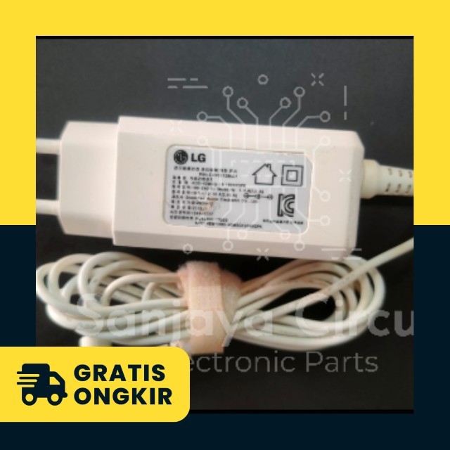 Adaptor Monitor LG Korea Putih 19V 2A Original