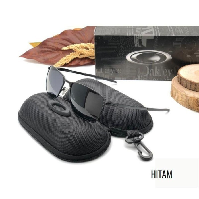 kacamata Polaris anti silau ejector Oakley hitam Kaca Mata Mewah Authentic