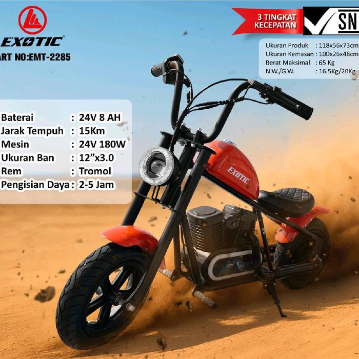 MAINAN MOTOR HARLEY AKI ANAK - orange