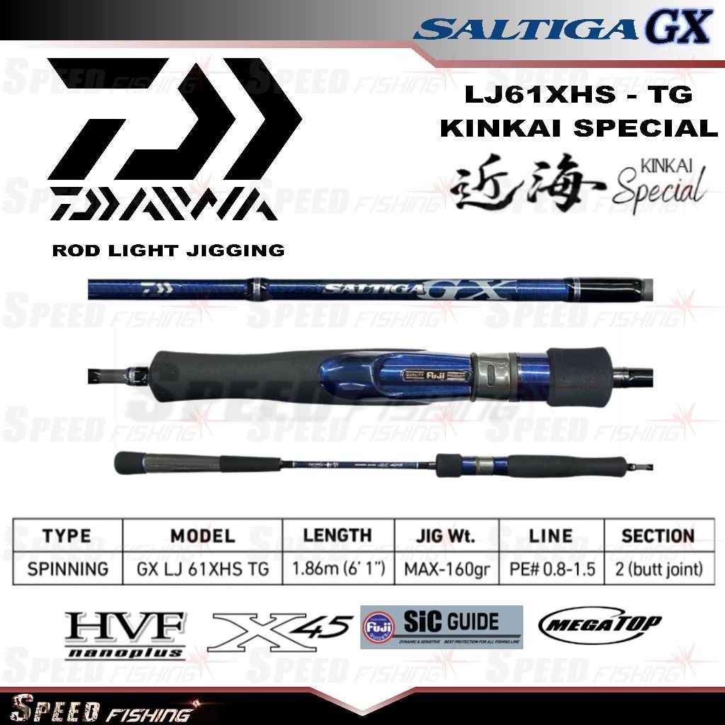 Joran Pancing Daiwa Saltiga GX Kinkai Special Spinning