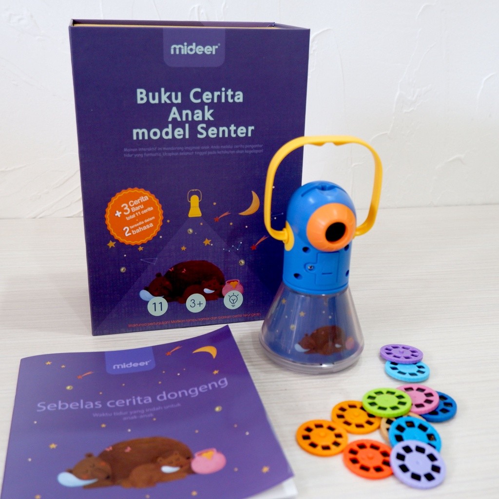 Mideer English Version Kids Storybook Torch 12 Stories 6 Languange Story Book Buku Cerita Model Sent