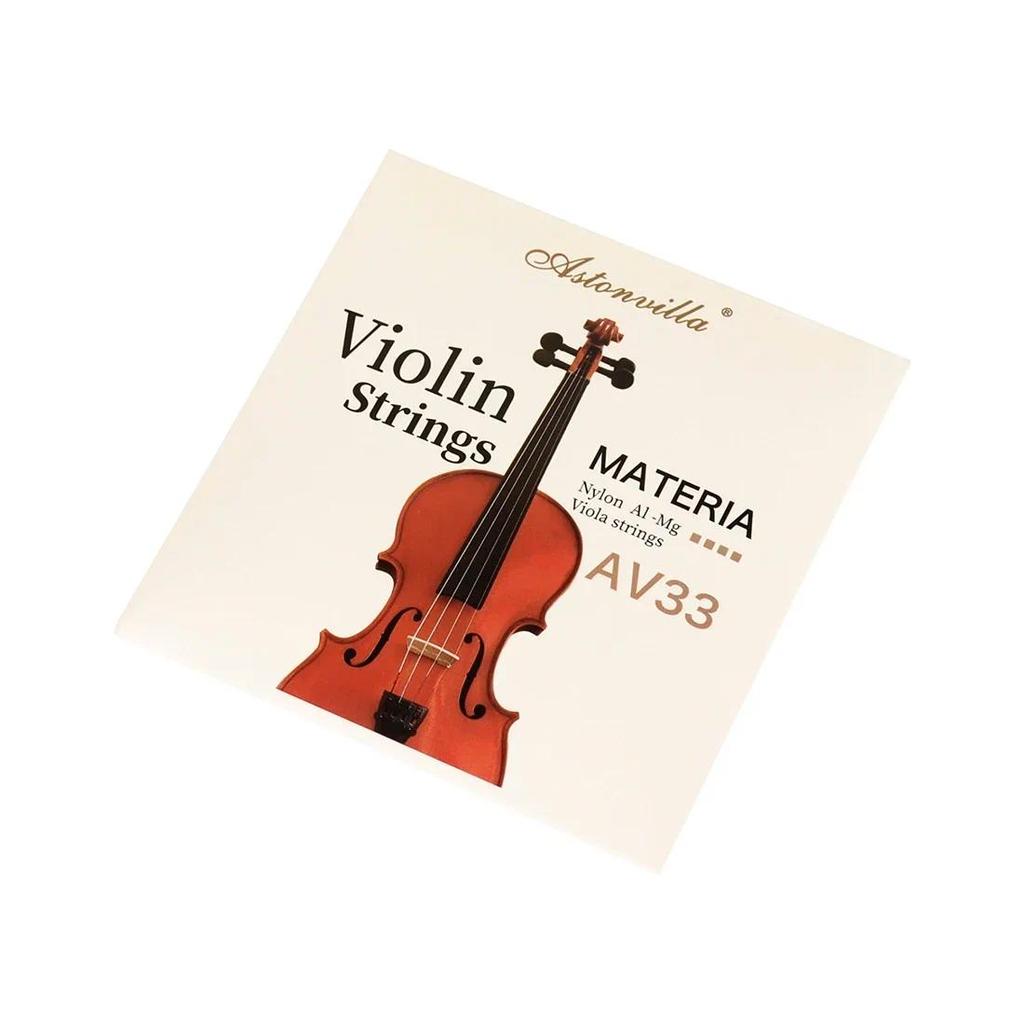 Astonvilla Violin Strings Stainless Steel Wire Aluminum Magnesium Wound Nickel Plated Violin Strings