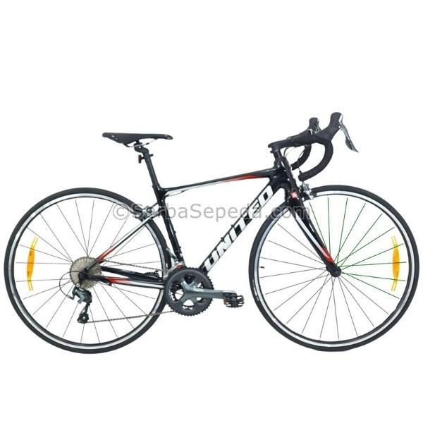 Sepeda Roadbike - Sepeda United Vitessa 2 700C - Hitam Silver, 49