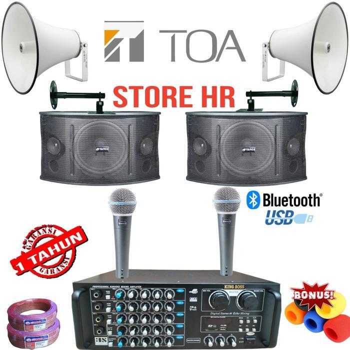 paket speaker targa 8 inch corong toa garansi resmi